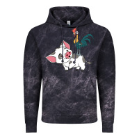 Cloud Black hei hei rooster and pig funny cartoon Vintage Hoodie - artisFamous