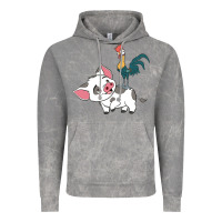 Cloud Rock hei hei rooster and pig funny cartoon Vintage Hoodie - artisFamous