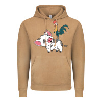 Vintage Camel hei hei rooster and pig funny cartoon Vintage Hoodie - artisFamous