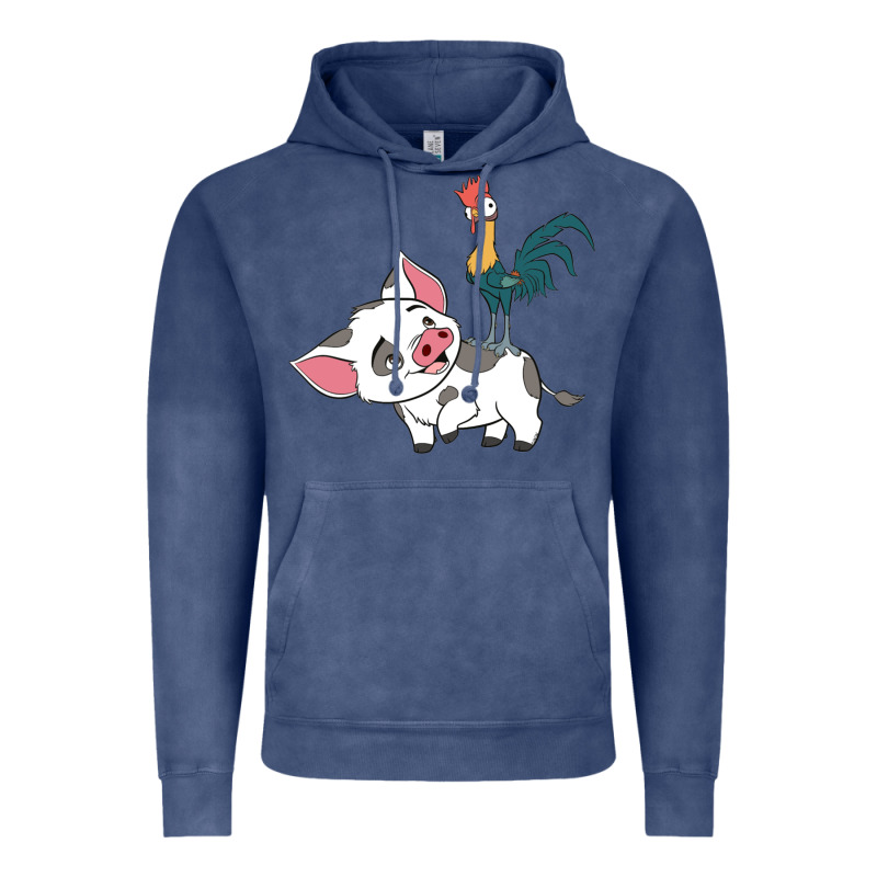 Hei Hei Rooster And Pig Funny Cartoon Vintage Hoodie by artisFamous | Teevron