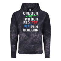 Cloud Black one gun two gun red gun blue gun Vintage Hoodie - artisFamous