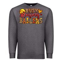 Charcoal Heather busy raising ballers softball Premium Sweatshirt - Jasminsmagicworld