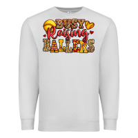 Dove Grey busy raising ballers softball Premium Sweatshirt - Jasminsmagicworld
