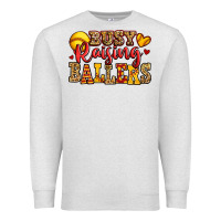 Oatmeal Heather busy raising ballers softball Premium Sweatshirt - Jasminsmagicworld