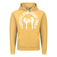 Vintage Mustard caffè e muay thai divertente Vintage Hoodie - artisFamous