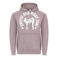 Vintage Zinc caffè e muay thai divertente Vintage Hoodie - artisFamous