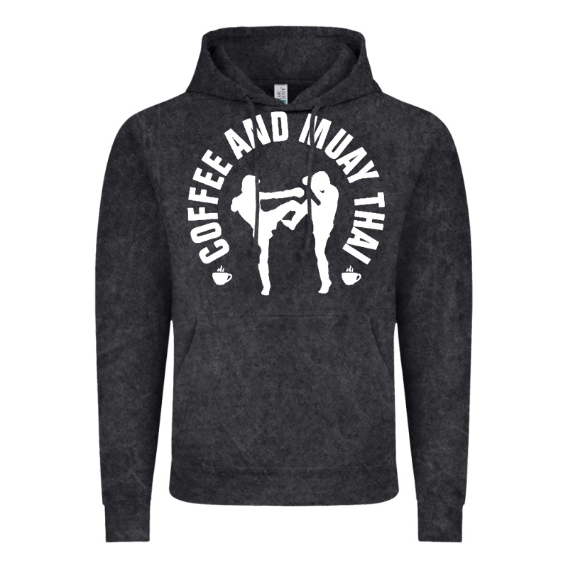 Caffè E Muay Thai Divertente Vintage Hoodie by artisFamous | Teevron