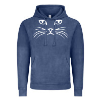 Vintage Denim cat face Vintage Hoodie - artisFamous