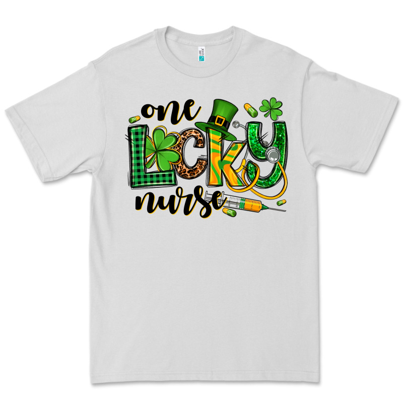 St. Patrick's Day One Lucky Nurse Premium Tee by OliviaCreatesArt | Teevron