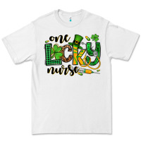 White St. Patrick's Day One lucky Nurse Premium Tee - OliviaCreatesArt