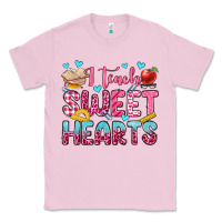 Bubblegum Pink i teach sweet hearts olivia Classic Tee - OliviaCreatesArt