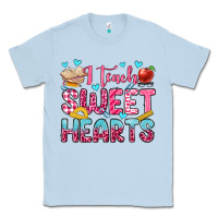 Dusty Blue i teach sweet hearts olivia Classic Tee - OliviaCreatesArt