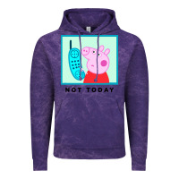 Cloud Purple peppa pig not today Vintage Hoodie - artisFamous