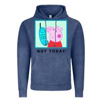 Vintage Denim peppa pig not today Vintage Hoodie - artisFamous
