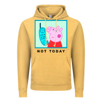Vintage Mustard peppa pig not today Vintage Hoodie - artisFamous