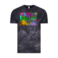 Cloud Black colorful leopard background Vintage Tee - RanaPortraitStore