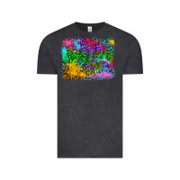 Vintage Black colorful leopard background Vintage Tee - RanaPortraitStore
