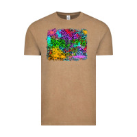 Vintage Coffee colorful leopard background Vintage Tee - RanaPortraitStore