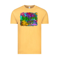 Vintage Mustard colorful leopard background Vintage Tee - RanaPortraitStore