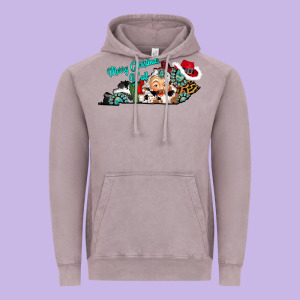 Merry Christmas Y'all Kentucky Vintage Hoodie Designed By Cowhidedigitalart