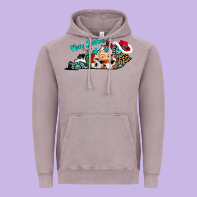 Merry Christmas Y'all Kentucky Vintage Hoodie Designed By Cowhidedigitalart