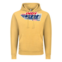 Vintage Mustard Indy 500 Vintage Hoodie - artisFamous