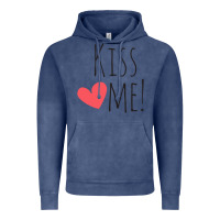 Vintage Denim Kiss Me Vintage Hoodie - artisFamous