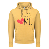 Vintage Mustard Kiss Me Vintage Hoodie - artisFamous