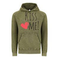 Vintage Olive Kiss Me Vintage Hoodie - artisFamous