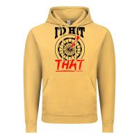 Vintage Mustard i'd hit that darts Vintage Hoodie - artisFamous