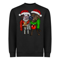 Black two christmas heifers Heavyweight Sweatshirt - RanaPortraitStore