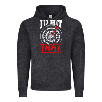 Vintage Black i'd hit that darts Vintage Hoodie - artisFamous