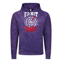 Cloud Purple i'd hit that darts Vintage Hoodie - artisFamous