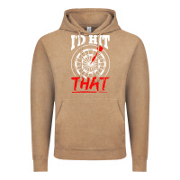 Vintage Coffee i'd hit that darts Vintage Hoodie - artisFamous
