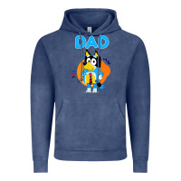 Vintage Denim bluey dad lover forever Vintage Hoodie - artisFamous