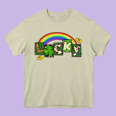 Lucky St. Patrick's Day Heavy Core Tee Designed By Cowgirlartshop