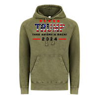 Vintage Olive donald trump 2024 take america back election Vintage Hoodie - artisFamous