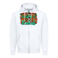 White go sit on a cactus Zipper Hoodie - JahusDesignShop