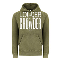 Vintage Olive louder with crowder Vintage Hoodie - artisFamous