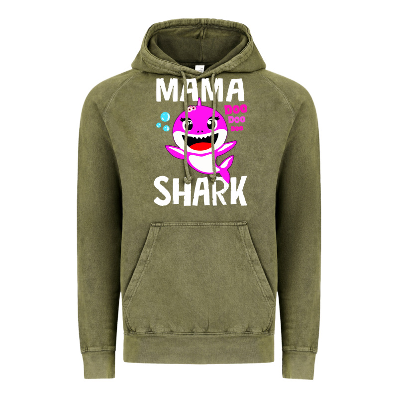 Mama Shark Doo Doo Shirt Vintage Hoodie by artisFamous | Teevron
