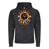 Vintage Black old school all valley karate championship retro Vintage Hoodie - artisFamous
