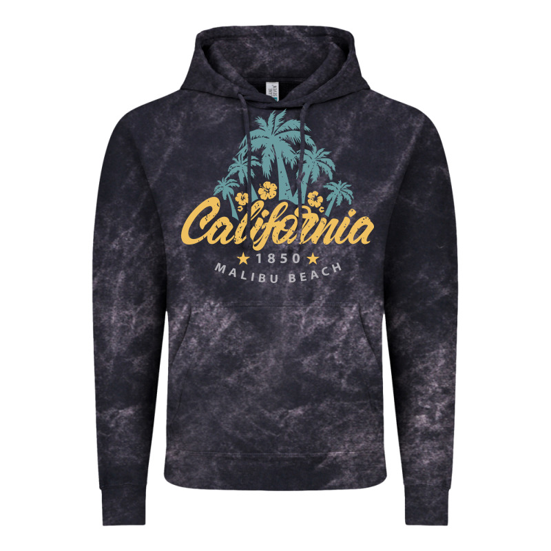 California Malibu Beach Vintage Hoodie by artisFamous | Teevron