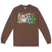 Chestnut Love Santa Long Sleeve Tee - CowhideDigitalArt