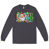 Smoke Love Santa Long Sleeve Tee - CowhideDigitalArt