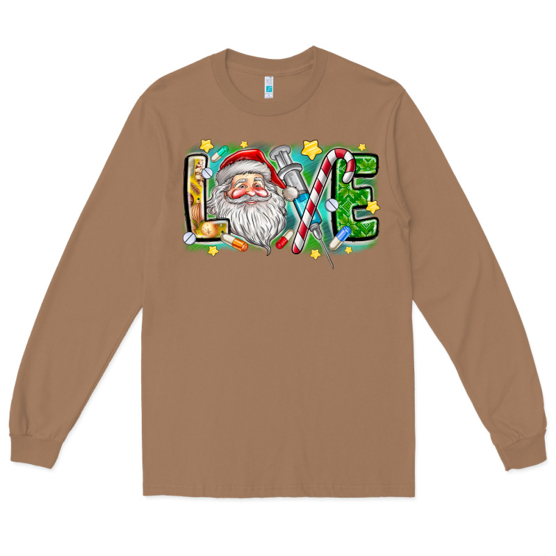 Love Santa Long Sleeve Tee by CowhideDigitalArt | Teevron