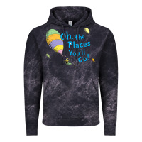 Cloud Black seuss oh the places you’ll go Vintage Hoodie - artisFamous