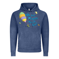 Vintage Denim seuss oh the places you’ll go Vintage Hoodie - artisFamous