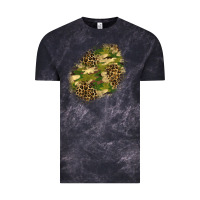 Cloud Black camouflage and leopard patch  5 Vintage Tee - BundleAndBundleShop
