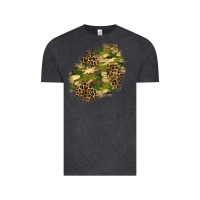 Vintage Black camouflage and leopard patch  5 Vintage Tee - BundleAndBundleShop