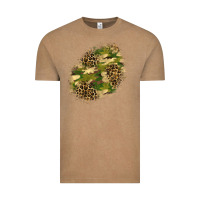 Vintage Coffee camouflage and leopard patch  5 Vintage Tee - BundleAndBundleShop